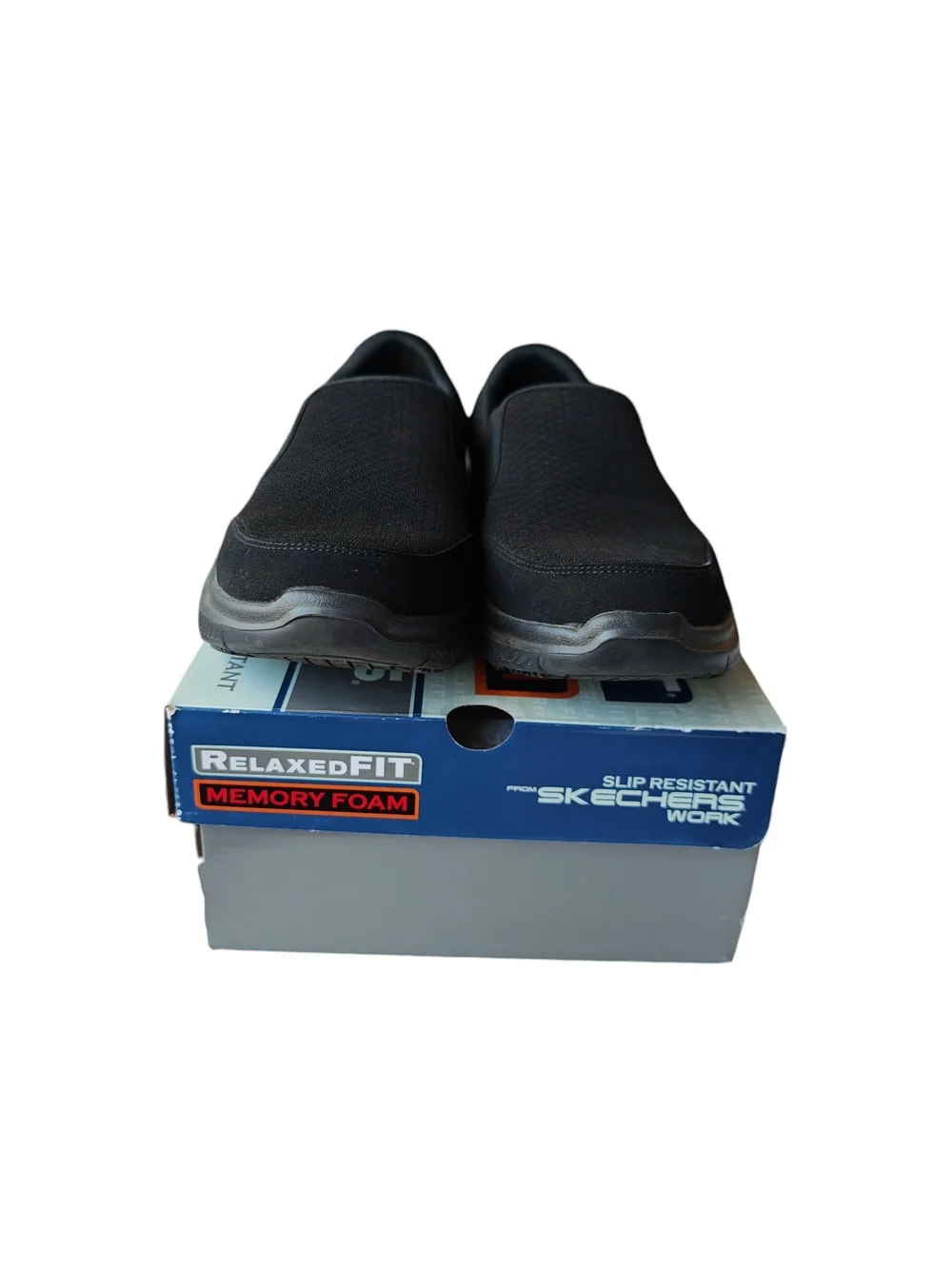Skechers Black Slip-On Casual Work Loafer with Memory Foam